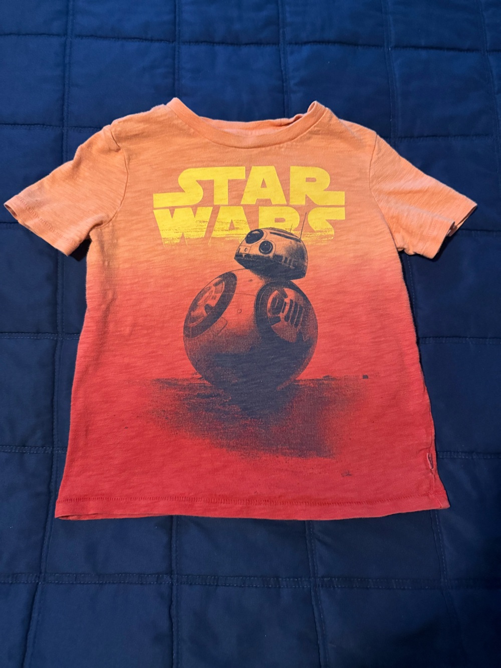 GAP Orange to Red BB-8 Star Wars Graphic Tee
